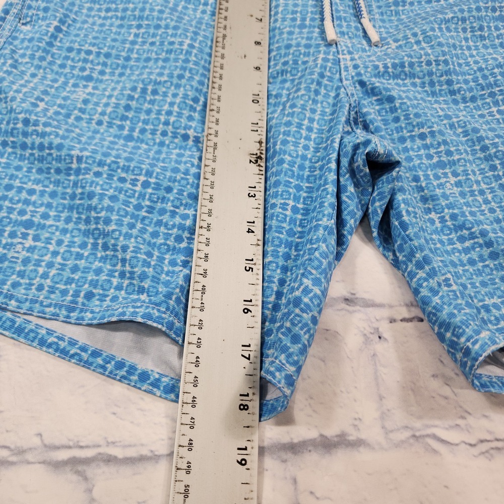 Johnnie O MENS SIZE S Mallon Swim Surf Shorts Fully Lined Laguna Blue - Picture 2 of 13